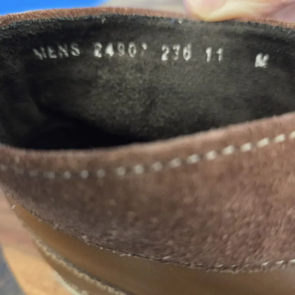 STACY ADAMS Cagney Boot Men's 11M Leather Cognac Tan # 24907-236
